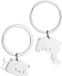 E-Ambar - Set de partenaires câlins - Porte-clés Chat - Cadeau d'amitié - Porte-clés Ange