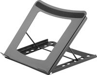 Deltaco DELO-0200 Laptop/Tablet Standaard - Opvouwbaar/Verstelbaar - 10-15 inch - Zwart Staal