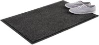 Merkloos Relaxdays schoonloopmat - extra dun - 60x90 cm - binnen - zwart-grijs