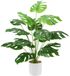 Unyqoos® Plante artificielle tropicale réaliste avec branches réglables, vert, 71cm