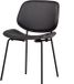 WOOOD Close In Eetkamerstoel - Lederlook - Zwart - 80x49x57 cm