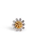 SINGULARU - Losse Oorbel Margarita. Sterling Zilver 925 met 18Kt Goud Plating en Rodium. Schroefsluiting. Sieraden voor Vrouwen