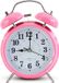 IvoQ Roze Wekker - Dubbele Bel - Retro Stijl - Moderne Functionaliteit
