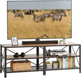 Merkloos Tv-kast - 140 cm breed - industrieel - bruin-zwart