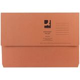 Q-Connect Document Portemonnee Foolscap Oranje (Pack van 50)