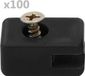 vidaXL Spandraadhouder met schroef 100 sets antraciet