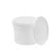 BenBow Seau avec couvercle et poignée 3L Quantité : 5 pcs, Blanc BSR, étanche à l'air, convient pour aliments, BRC, anti-fuite