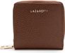 Lazarotti Bologna Leather Zip Wallet With 6 Card Slots Brown Bruine