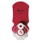 Rayher Quilling Crimper, papiercrimper, krimpmachine, produceert fijne of grove golven in papierstroken, voor quillingstrips, 71989000, rood
