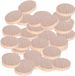 BeiJingLiangPinJiaZuoKeJiWenHuaFaZhanYouXianGongSi Disques en Bois Brut pour Projets DIY - 100 Disques Ronds Vierges pour Décoration, Fêtes et Jeux (3CM)