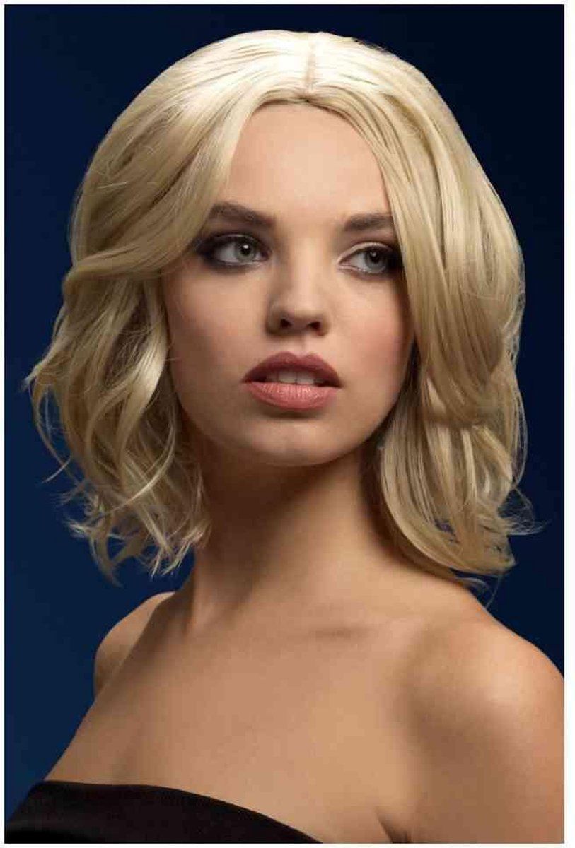 Fever London Pruik Olivia Dark Blonde Wit - Synthetisch - Wit