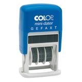 Colop 105207 Datumstempel S160 met tekst gefaxt met tweekleurige afdruk