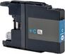 Brother Cartouches d'imprimante compatibles, comme Brother LC-1240, LC-1280 (Cyan XL) pour les modèles suivants : DCP-J525 W, DCP-J725 DW, DCP-J925 DW, MFC-J430 W, MFC-J5910 DW, MFC-J625 DW, MFC-J6510 DW, MFC-J6710 DW, MFC-J6910 DW, MFC-J825 DW, MFC-J835 DW