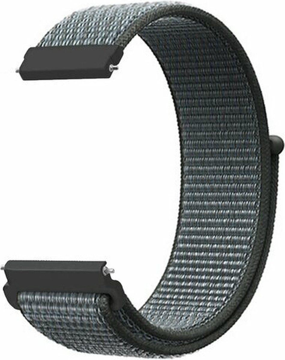 By Qubix Qubix Garmin Approach S12 / S40 / S42 - Sport Loop bandje - Donkergrijs / blauw gemêleerd