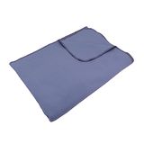 SETEX Knuffeldeken, decoratieve deken van 100% katoen, 200 x 140 cm, blauw
