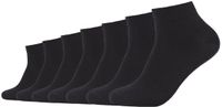 Camano Sneakersokken 7-pack Zwart Gestreept Katoen Unisex 35-38