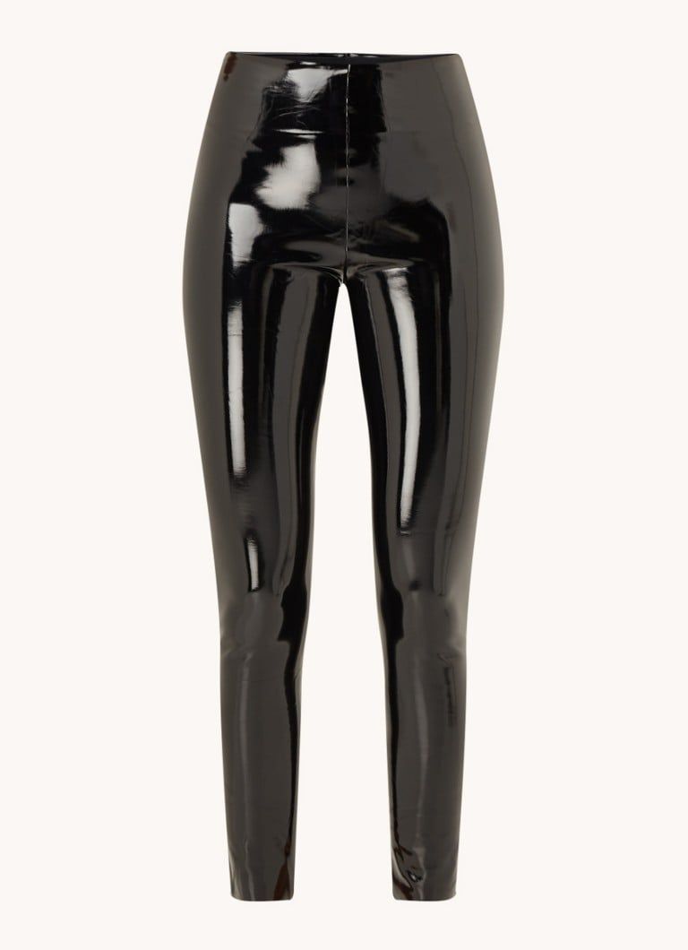 Commando High Waist Skinny Fit Legging met Lakfinish