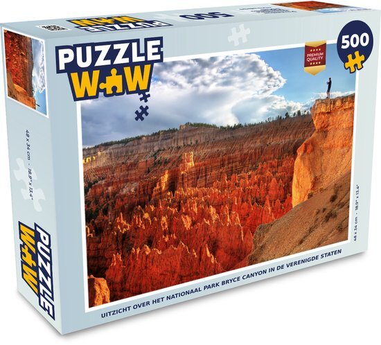 MuchoWow Puzzel Uitzicht over het Nationaal park Bryce Canyon in de Verenigde Staten - Legpuzzel - Puzzel 500 stukjes