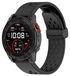 Wigento Garmin QuickFit 26mm, design met magnetische sluiting, siliconen vervangende band, zwart