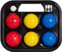 Softee Set van 6 pvc-petanqueballen Meerkleurig