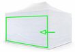 Easy-up Paravent 4,5 m pour tentes de réception ALU 3x4,5 m – PVC 450 g/m², étanche - Blanc