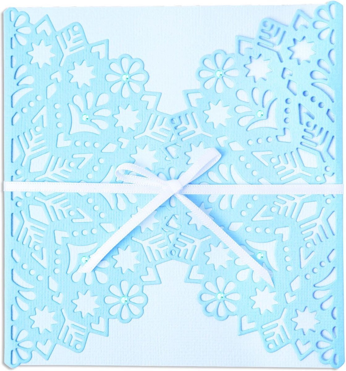 Sizzix Thinlits Die-Snowflake Wrap van Lisa Jones, 665344, meerkleurig, One Size