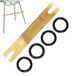 Pied en bois pour chaise haute, design ergonomique
