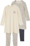 Vertbaudet Set van 2 nachtjurk + legging met luipaardprint voor meisjes