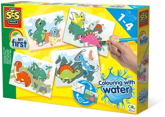 SES Creative My First Kleuren met Water Dino's