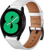 By Qubix Qubix Lederen Bandje Wit Geschikt voor Xiaomi Mi Watch / Watch 2 / Watch S1 / S2 / S3 / S4 (47mm)