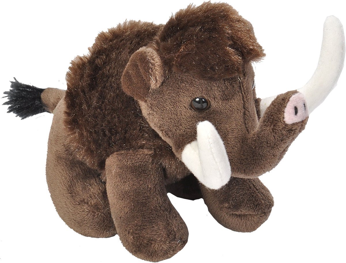 Wild Republic Knuffel Mammoet Junior 13 Cm Pluche Bruin