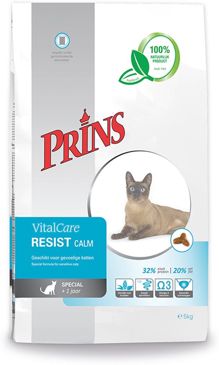 Prins VitalCare Resist Calm - Gevogelte - Kattenvoer - 2 x 1.5 kg