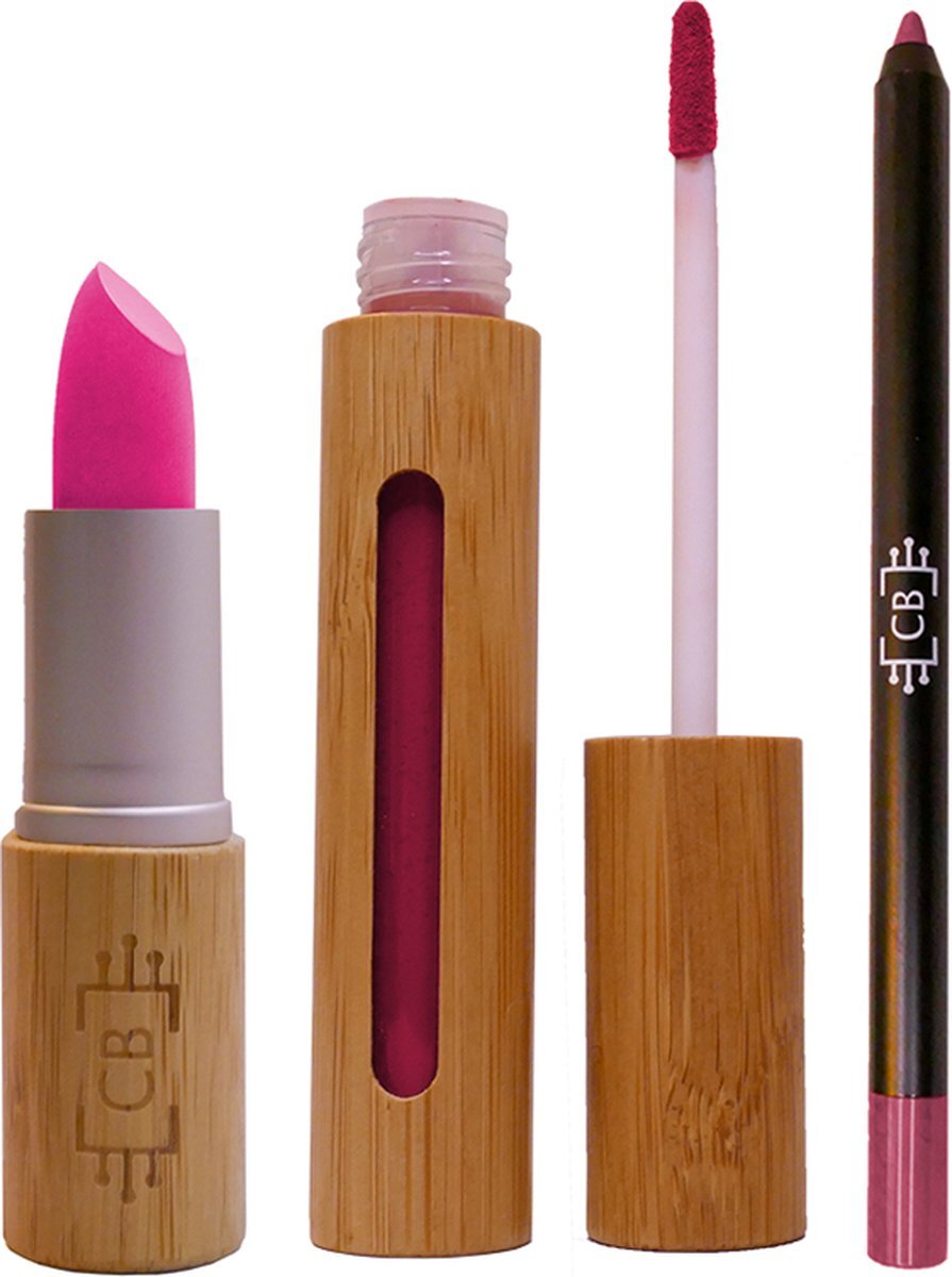 Cosm.Ethics Bar Cadeaupakket duurzame veganistische makeup lippen matte - Paars