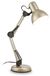 Lampe de bureau, pivotante, douille E14, max. 25W, satiné métallique, 54,6 cm
