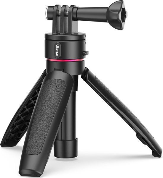 Ulanzi Go Quick II Tripod - Magnetisch - GoPro & Smartphone - Zwart/Rood