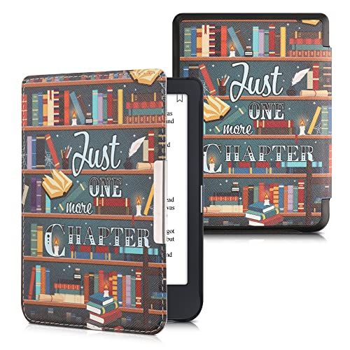 kwmobile hoes compatibel met Tolino Shine 3 - Case voor e-reader in meerkleurig - bibliotheek