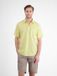 LERROS Casual overhemd met korte mouwen van katoen met streepstructuur, Maat: XXXL, Kleur: LEMON WATER