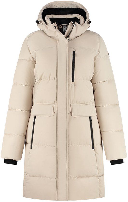Kjelvik Marley Dames Outdoorjas - Sand - Maat 42 - Dames - Polyester - Herfst/Winter 2025