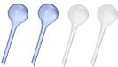 Allecto - Boules d'arrosage - Système d'arrosage automatique - Bleu et blanc - Boules d'arrosage pour plantes en pot - Pratique pour les plantes d'intérieur - 4 pièces