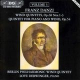 Outhere BIS Records Love Derwinger, Berlin Philharmonic Wind Quintet - Danzi: Wind Quintet In A Major, Op. 68 No. 1-3 (CD)