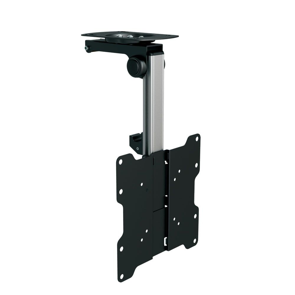 PureMounts PM-SLOPE-37 - TV plafondbeugel - 23-37 inch - Zwart/Grijs/Zilver