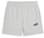 PUMA Essentials Small No. 1 Logo short met hoge taille voor dames, 13 cm XS, Light Gray Heather
