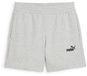 PUMA Essentials Small No. 1 Logo short met hoge taille voor dames, 13 cm XS, Light Gray Heather