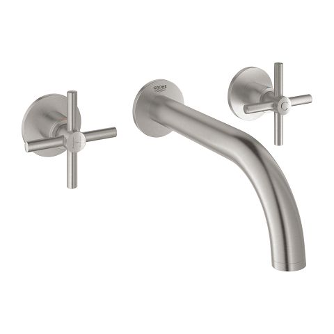 GROHE Atrio Driegats Wastafelkraan - Inbouw - Supersteel (rvs)