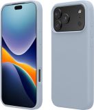 kwmobile telefoonhoesje geschikt voor Apple iPhone 17 Pro - Hoesje met siliconen coating - Smartphone case in mat lichtblauw