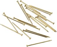 Merkloos Kopspelden/steekspelden - 1000x - Goudkleurig - Metaal - L16 x D0,65 mm