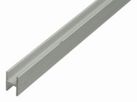 Alberts 498405 H-profiel | aluminium, zilverkleurig geanodiseerd | 1000 x 9,1 x 12 mm | set van 6