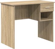 vidaXL Bureau Sonoma Eiken 90 x 49 x 75 cm Bewerkt Hout