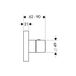 Hansgrohe AXOR Starck ShowerCollection thermostaat verdekt 12x12 DN20, 10755330, zwart