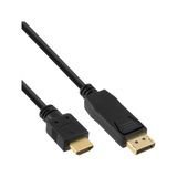 InLine B-17182 video kabel adapter 2 m DisplayPort HDMI Zwart
